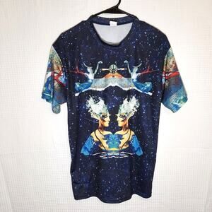 Bassnectar Diverse Systems Shirt M EDM Rave Dance Multicolor USA Festival Tee